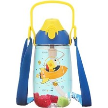 Esranın Dünyası Pipetli 680 ml Boyun Askılı Tritan Çocuk Su Matarası -Kutulu- FFUZ2202680