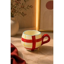 Yzhome Acar Porselen Lüks Desenli Kahve Meşrubat Çay Bardağı Bardak Kupa 325ML