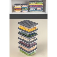 Esranın Dünyası Orret Home 4 Adet Buzdolabı Organizeri, Buzdolabı Için Çok Amaçlı Saklama Kabı, Fresh Box, Şeffaf ve Ayarlanabilir, Gıdaları Taze Tutma Özelliği, Mutfak Düzenleyici (600 Ml)