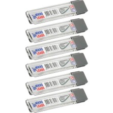 Esranın Dünyası Kalem Ucu 2b 0,9 mm 6 Adet Mekanik Uçlu Otomatik Kurşun Kalem Ucu 2b 60MM x 0,9mm Siyah Mikro Uç Kısa