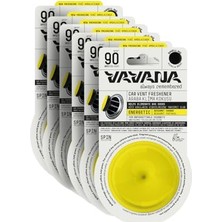 Esranın Dünyası Vavana Spin Araba Klima Kokusu - Profesyonel Otomobil Kokusu | Bpa & Sıvı Içermez | 90 Gün Etkili - 6'lı Set (Energetıc)