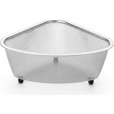 Esranın Dünyası Orret Home Paslanmaz Çelik Ayaklı Lavabo Içi Çöp Süzgeci – 18X13X10 cm Hijyenik ve Pratik Gider Filtresi, Bulaşık Süngeri ve Tel Organizerli Lavabo Atık Süzgeci