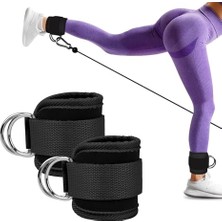 Esranın Dünyası Spor Byfit D Halkalı Ayak ve El Bileği Için Ağırlık Çekiş Kayışı