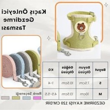 MarkEntegra Yeşil M Renkli Kaçış Önleyici Kedi Yürüyüş Tasmaları, Yeni Model