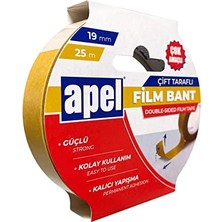 Esranın Dünyası Çift Taraflı Film Bant Askılı Karton 19 mm x 25 M Şeffaf