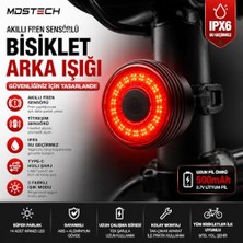 Esranın Dünyası Akıllı Fren Sensörlü Bisiklet Arka Lambası