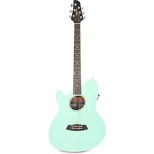 MarkEntegra Akustik-Elektro Gitar - Deniz Köpüğü Yeşil Renkli Sapele Arka Yüzlü