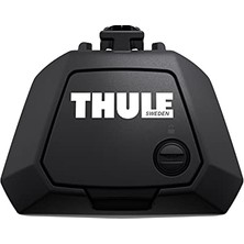 Esranın Dünyası Thule Unisex's Evo Yükseltilmiş Raylı Tavan Rafı Bileşeni, Siyah, Tek Boyut