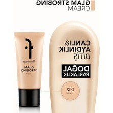 MarkEntegra Şeftali Renkli Aydınlatıcı Makyaj Bazı - Glam Strobing Cream 002