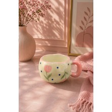 Yzhome Acar Porselen Lüks Kahve Meşrubat Çay Bardağı Bardak Kupa 325ML