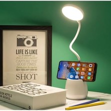 Esranın Dünyası Şarjlı Masa Lambası 3 Renk Dokunmatik Telefon Standlı Bükülebilir Çalışma Okuma Işığı Gece Lambası          [enerji Sınıfı A]