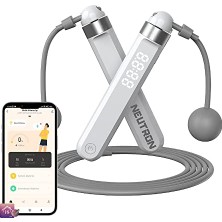Esranın Dünyası Akıllı Bluetooth Atlama Ipi - Egzersiz Atlama, Ayarlanabilir Kablolu Nane Askısız Top Bluetooth Destekli