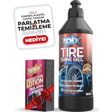 Esranın Dünyası Lastik Parlatıcı Temizleyici Jel Lastik Temizleme Jeli 500ML + Sünger Hediyeli.