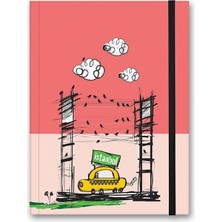 Esranın Dünyası Le Color Renkli Istanbul Defter Çizgili Lastikli Taksi