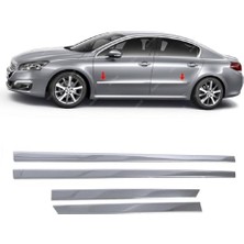 Esranın Dünyası Melexı Peugeot 508 Sedan-Sw 2010-2018 Arası Için Krom Yan Kapı Koruma Çıtası 4 Kapı 4 Parça