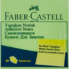 Esranın Dünyası Faber-Castell Yapışkan Notluk, 50 x 50 Mm, Fosforlu Yeşil