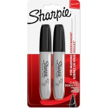 Esranın Dünyası Sharpie Kalıcı Marker Chisel Kesik Uç Siyah 2'li Bls