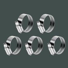 Esranın Dünyası 5 Adet Hortum Kelepçesi Tork Ayarlı 13X19 mm Paslanmaz Çelik Boru Metal Kelepçe Ayarlanabilir Klips