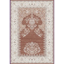 Eko Halı Mystic Seccade Mys SCD02 Red Cream Zarif Klasik Motifleri Ince Renk Geçişleriyle Zenginleştiren Kaliteli Viskon Dokuma Seccade