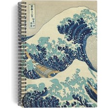 Esranın Dünyası Katsushika Hokusai/the Great Wave Off KANAGAWA,1829 | Spiralli Defter 05 | A5 | Çizgisiz | 100 Sayfa