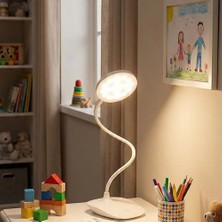 Esranın Dünyası Amber LED Şarjlı, 3 Kademe Dokunmatik Parlaklık Ayarlı, 4000K Renkli Çocuk ve Çalışma Masası Için Esnek Gövdeli Masa Lambası (Model 1)          [enerji Sınıfı A]