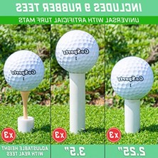 MarkEntegra Kauçuk Golf Tişörtleri - 9'lu Paket, Farklı Boyutlar