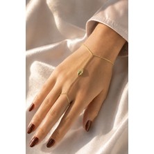 Solenya Gold Renk Yılan Model Pirinç Kadın Şahmeran