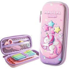 Esranın Dünyası 3 Boyutlu Ay Yıldız Balon Unicorn Su Geçirmez Kalem Kutusu