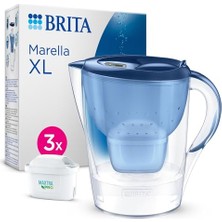 Esranın Dünyası Brıta Marella Xl 3x Maxtra Pro Pure Performance Filtreli Su Arıtma Sürahisi - Mavi (3,5l)