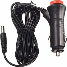 Esranın Dünyası 12 Volt 3 Metre Kablolu Stant Uçlu Çakmak Adaptör 12 Volt 5.5 mm 2.5 mm Adaptör