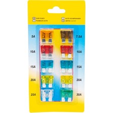 Esranın Dünyası Bıçaklı Oto Sigorta (10LU Paket), (1 * 5A, 1 * 7.5A, 2 * 10A, 2 * 15A, 2 * 20A, 1 * 25A, 1 * 30A),