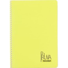 Esranın Dünyası Pruva A4 Pet Spiralli Karton Kapaklı Defter 144 Yaprak - Çizgili - Sarı