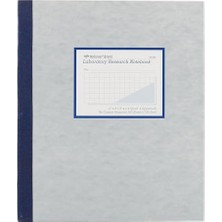 Esranın Dünyası Laboratuvar Defteri, 4 x 4 Quad Ruling, Gri Kapak, 11" x 9.3" 100 Numaralı Set (43644)