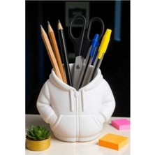 Esranın Dünyası Dekoratif Kapüşonlu Hoodie Tasarımlı Kalemlik Organizer & Masa Üstü Biblo