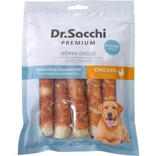Esranın Dünyası Dr. Premium Tavuk Sargılı Genişletilmiş Rulo Tahılsız Köpek Ödülü 5" 25 gr 5'li