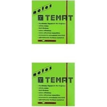 Esranın Dünyası 75 x 75 mm Fosforlu Yeşil Postit - Yapışkanlı Kağıt