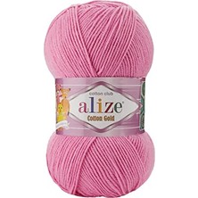 Esranın Dünyası Alize Cotton Gold El Örgü Ipi - 1 Adet -%55 Pamuklu Amigurumi ve Bebek Yünü - Tüylenmez Yumuşak Doku - 100GR, 330 Metre (35 Yeşil)