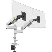 Esranın Dünyası North Bayou Nb H180 Ergonomic Profosyonel 17-35 Inch Monitör Standı 2026 Versiyon (Beyaz)