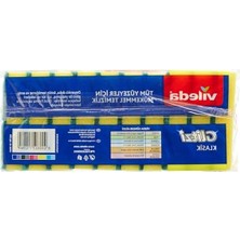 Esranın Dünyası 8+2'li Promosyon Paket Düz Hijyenik Bulaşık Süngeri, Yeşil Renk