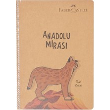 Esranın Dünyası Faber-Castell Anadolu Mirası Spiralli Defter, A4, 100 Yaprak, 70G Kağıt, Çizgili, 500 Mikron Pp Kapak, Pet Spiralli, Asorti Renkler, Dayanıklı ve Ergonomik Kullanım
