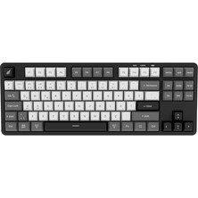 Esranın Dünyası Hawk Gaming HK220 Membrane Rgb Kablosuz/bluetooth Siyah Beyaz Tkl Türkçe Gaming Klavye
