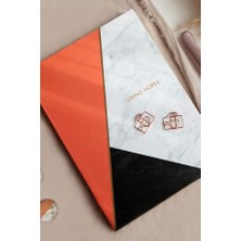 Esranın Dünyası Le Color Mermer Defter Çizgili Mercan 17X24CM