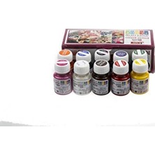 MarkEntegra Kumaş Boyası Seti, 10 Renk x 25 Ml, Eğlenceli Projeler