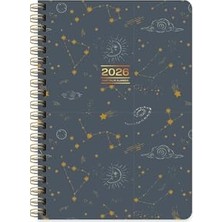 Esranın Dünyası Keskin 2026-A5 Spr.sert Kp.haftalık Ajanda - Astro