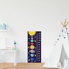 Esranın Dünyası Çocuk Odası Bebek Odası Boy Ölçer Boy Cetveli Sticker Gezegenler