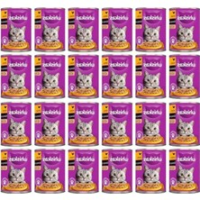 MarkEntegra Tavuklu Yaş Mama 400 gr X24, Kediler Için Özel Besin
