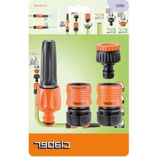 MarkEntegra 1/2'' Hortum ile Uyumlu Jet Spreyli Sulama Seti, 8 Parça