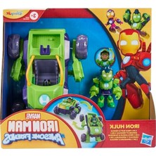 MarkEntegra Iron Man ve Muhteşem Arkadaşları Iron Hulk 2'si 1 Arada Mekanik Zırh ve Araç, Aksiyon Figürü ve Oyuncak Araç Seti