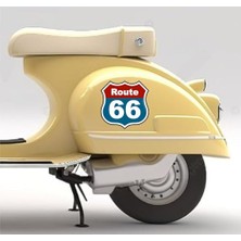 Esranın Dünyası Sticker Usta Route 66 Sticker 00387 Renkli 15X15 cm