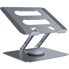 Esranın Dünyası 360 Derece Sonsuz Pozisyonda Dönebilen Katlanabilir Metal Alaşımlı Yükseklik ve Açı Ayarlı Kaydırmaz Telefon ve Tablet Standı (Tablet Standı N03)